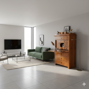 Sekretär Biedermeier 1850 Esche