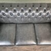 Chesterfield Sofa Couch Leder Anthrazit 2,00 m – Bild 8