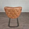 Stuhl Küchenstuhl Esszimmerstuhl Leder Cognac – Bild 5
