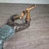 Skulptur Dekoration Junge Bronze 1,07 m – Bild 5