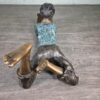 Skulptur Dekoration Junge Bronze 1,07 m – Bild 10