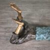Skulptur Dekoration Junge Bronze 1,07 m – Bild 9