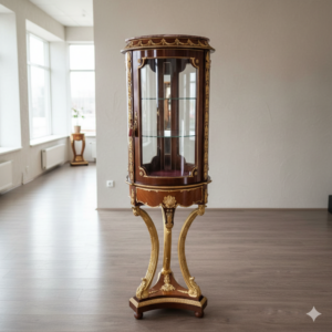 Vitrine Schmuckvitrine Mahagoni Marmor 1,76 m