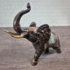 Skulptur Dekoration indischer Elefant Bronze 0,70 m