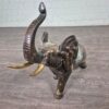 Skulptur Dekoration indischer Elefant Bronze 0,70 m – Bild 12