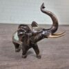 Skulptur Dekoration indischer Elefant Bronze 0,70 m – Bild 2