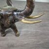 Skulptur Dekoration indischer Elefant Bronze 0,70 m – Bild 4