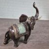 Skulptur Dekoration indischer Elefant Bronze 0,70 m – Bild 7