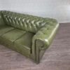 Chesterfield Sofa Couch Leder Olive 2,00 m – Bild 9