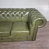 Chesterfield Sofa Couch Leder Olive 2,00 m – Bild 8