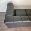 Couch Sofa Leder Schwarz 1,90 m – Bild 5