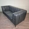 Couchgarnitur Leder Schwarz 3-2-1 – Bild 4