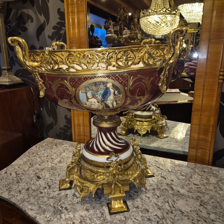 Vase Schale Porzellan Bronze Ø 0,64 m – Bild 3