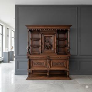 Buffetschrank Schrank Gründerzeit 1880 Nussbaum