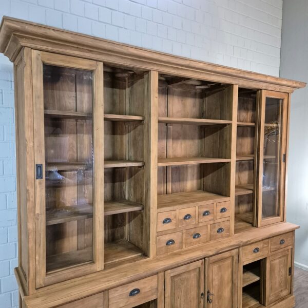 Vitrine Bücherschrank Teakholz 2,50 m – Bild 12