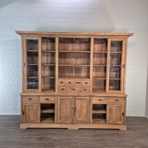 Vitrine Bücherschrank Teakholz 2,50 m – Bild 18