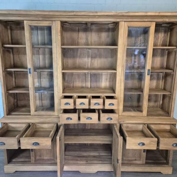 Vitrine Bücherschrank Teakholz 2,50 m – Bild 14