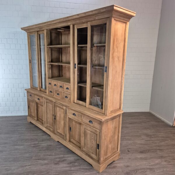 Vitrine Bücherschrank Teakholz 2,50 m – Bild 3