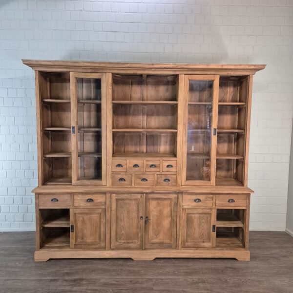 Vitrine Bücherschrank Teakholz 2,50 m – Bild 21