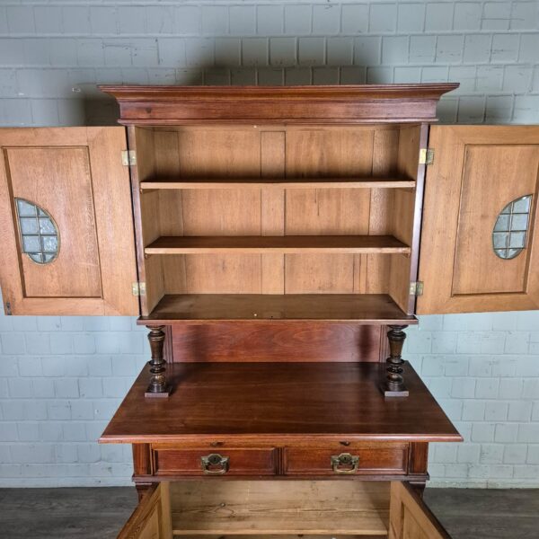 Buffetschrank Schrank Jugendstil 1900 Nussbaum – Bild 18