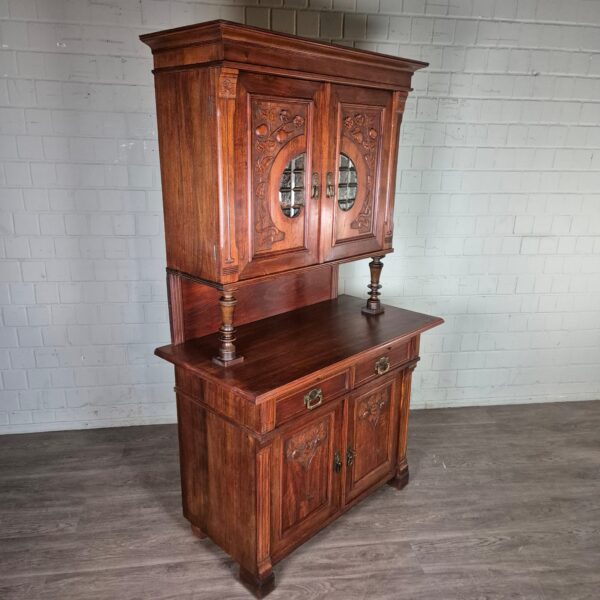 Buffetschrank Schrank Jugendstil 1900 Nussbaum