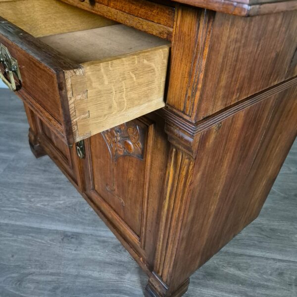 Buffetschrank Schrank Jugendstil 1900 Nussbaum – Bild 26