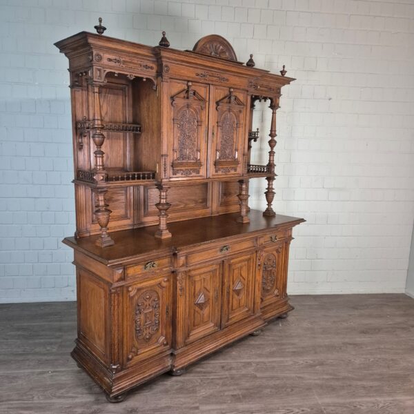 Buffetschrank Schrank Gründerzeit 1880 Eiche