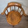 Schreibtischstuhl Stuhl Biedermeier 1850 Nussbaum – Bild 5