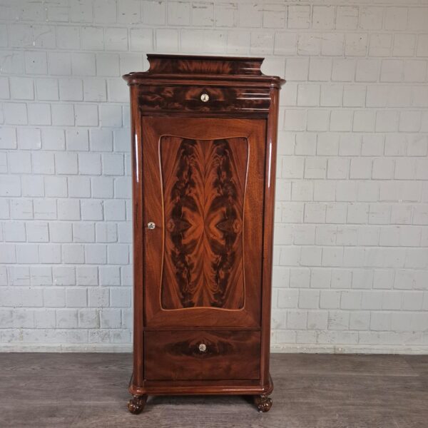 Silberschrank Schrank Biedermeier 1850 Mahagoni – Bild 2