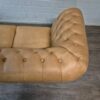 Chesterfield Sofa Couch Leder Camel 2,45 m – Bild 11