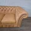 Chesterfield Sofa Couch Leder Camel 2,45 m – Bild 5
