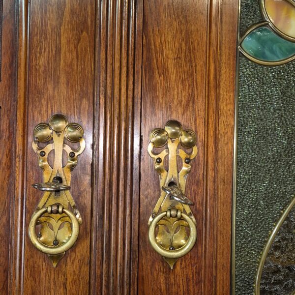 Buffetschrank Schrank Jugendstil 1900 Nussbaum – Bild 7