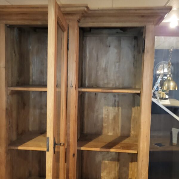 Vitrine Bücherschrank Teakholz 2,40 m – Bild 6