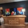 Sideboard Anrichte Teakholz 2,40 m – Bild 2