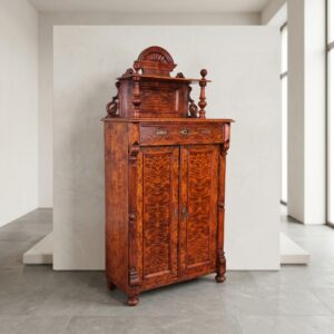 Vertiko mit Aufsatz Gründerzeit 1880 Nussbaum