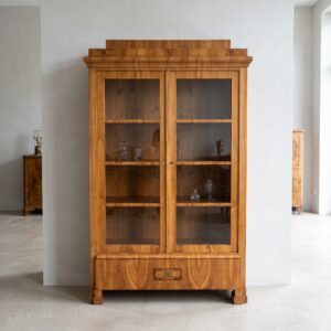 Vitrine Bücherschrank Biedermeier 1840 Kirschbaum