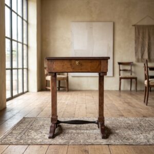 Nähtisch Biedermeier 1830 Nussbaum