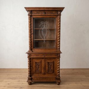 Bücherschrank Vitrine Gründerzeit 1880 Eiche