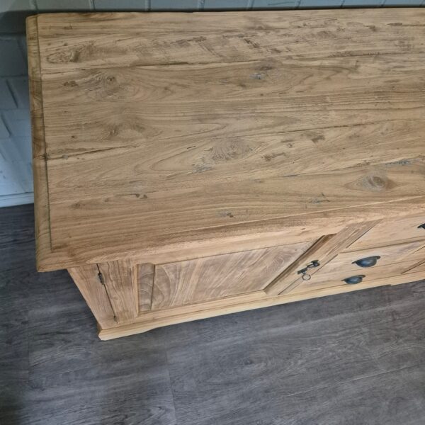 Sideboard Anrichte Teakholz 2,57 m – Bild 6