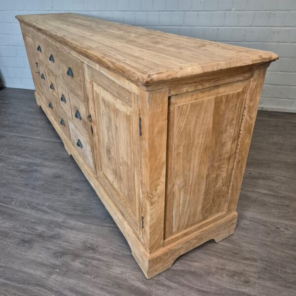 Sideboard Anrichte Teakholz 2,57 m – Bild 9