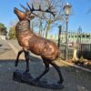 Skulptur Dekoration Hirsch Bronze 2,13 m – Bild 8
