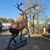 Skulptur Dekoration Hirsch Bronze 2,13 m – Bild 12