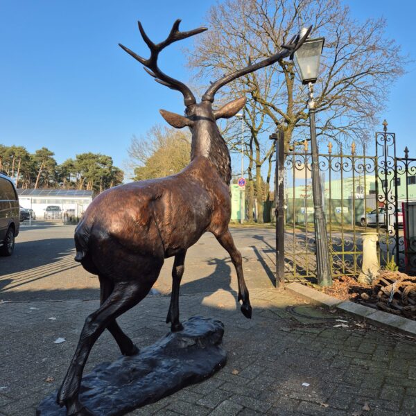 Skulptur Dekoration Hirsch Bronze 2,13 m – Bild 12