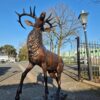 Skulptur Dekoration Hirsch Bronze 2,13 m – Bild 7
