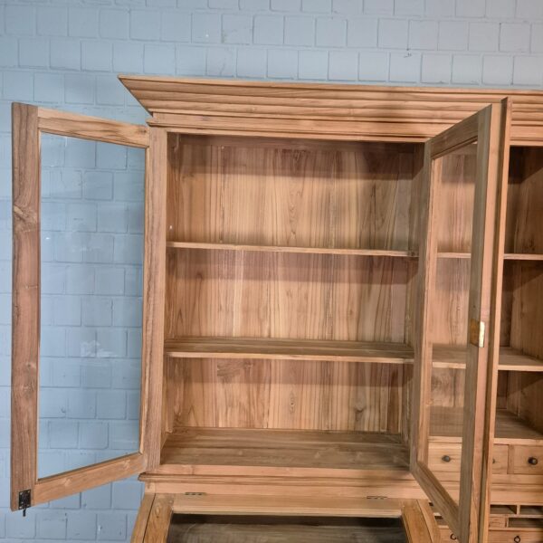 Buffetschrank Vitrine 2,40 m Teakholz – Bild 12