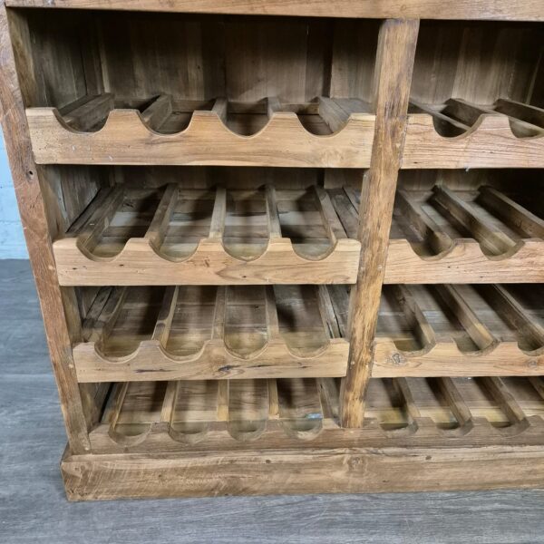 Weinschrank Weinregal Teakholz 1,08 m – Bild 9