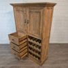 Weinschrank Weinregal Teakholz 1,13 m – Bild 13