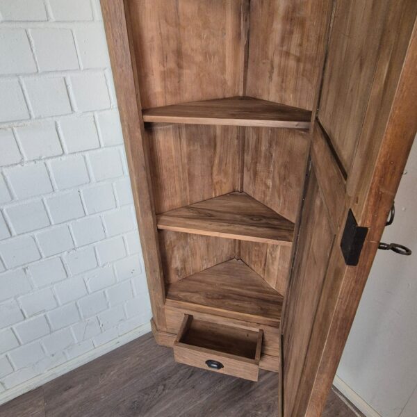 Eckschrank Hochschrank Teakholz 0,87 m – Bild 11