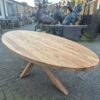Tisch Esstisch Oval Massivholz 2,62 m x 1,21 m