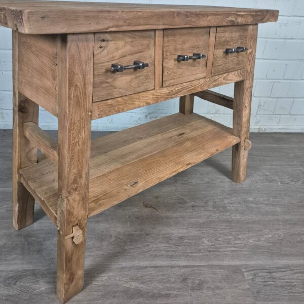 Wandtisch Sideboard Teakholz 1,10 m – Bild 4